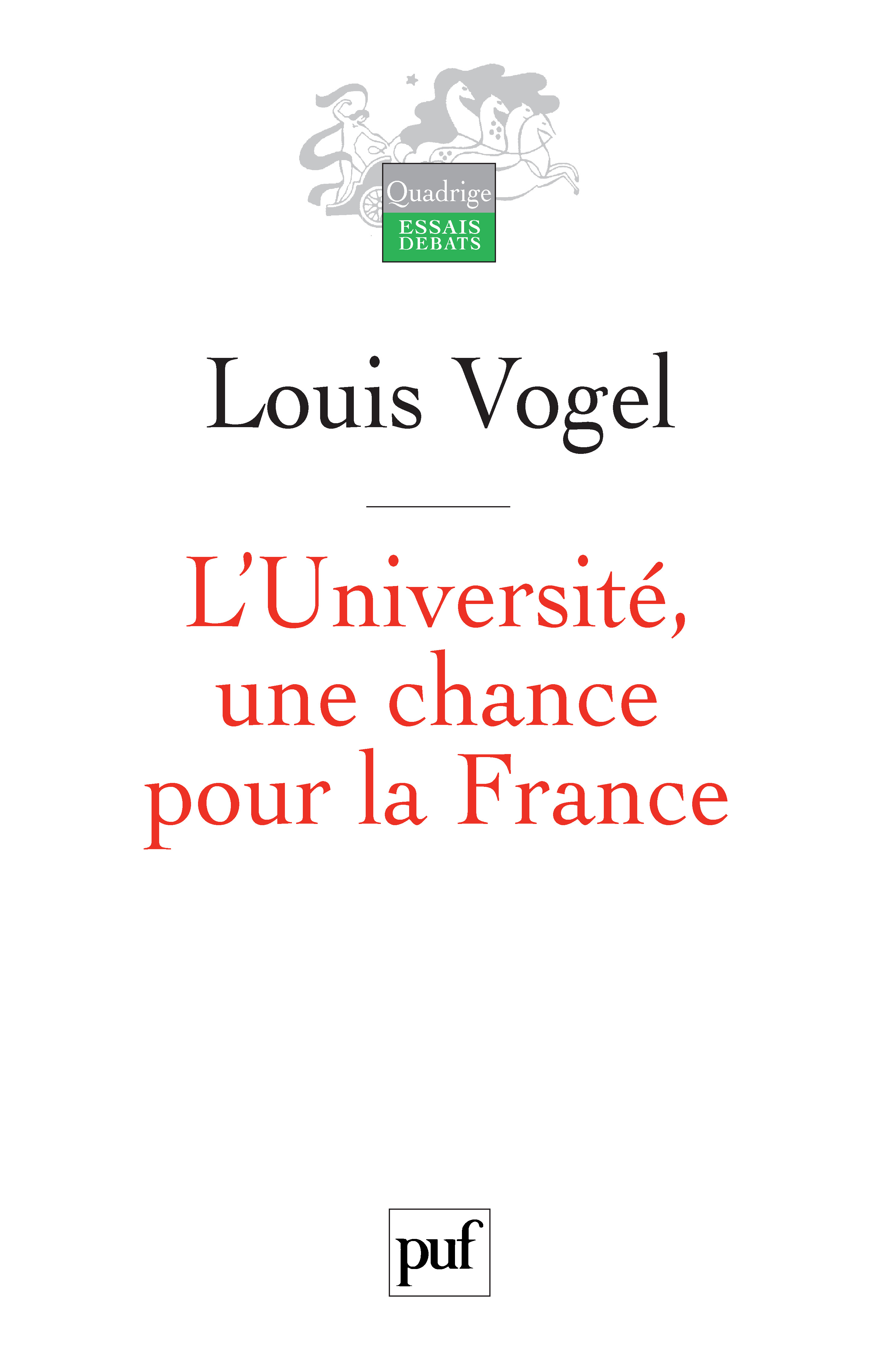 PUF_VOGEL_2010_01 L'université, une chance pour la France
