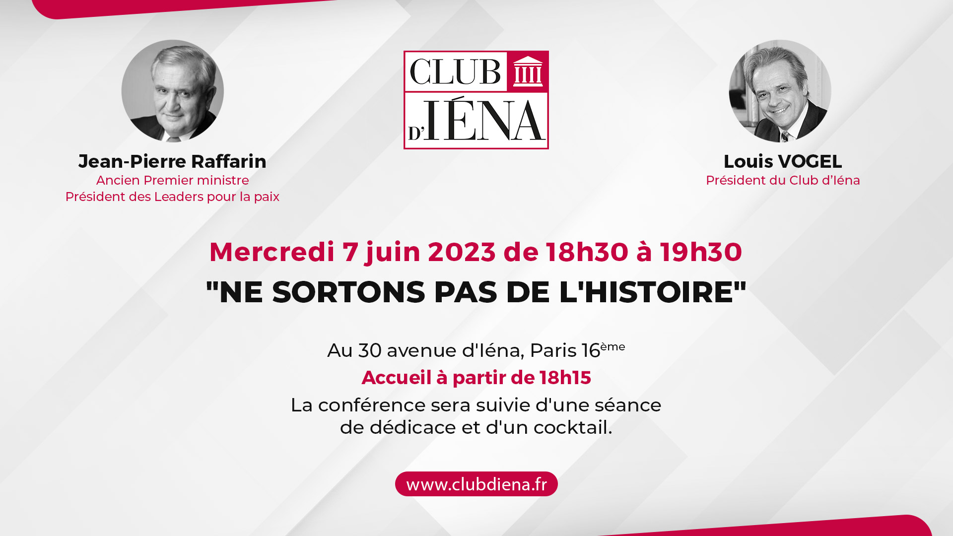 Jean-Pierre Raffarin du Club d'Iéna - 7 juin 2023
