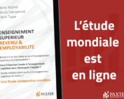 Etude PAXTER • « Enseignement supérieur, revenu, employabilité »
