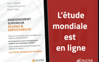 Etude PAXTER • « Enseignement supérieur, revenu, employabilité »