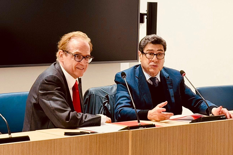 Aghion1 Club d'Iéna • Philippe Aghion invité au Sénat par Louis Vogel