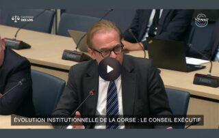 Évolution institutionnelle de la Corse : Louis Vogel apporte sa contribution à la mission d’information parlementaire
